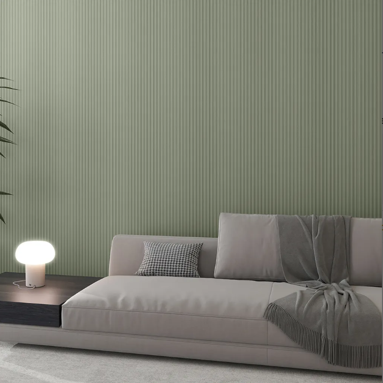 ♦️Revestimiento de Pared Interior Flat 3D Verde Aqua.