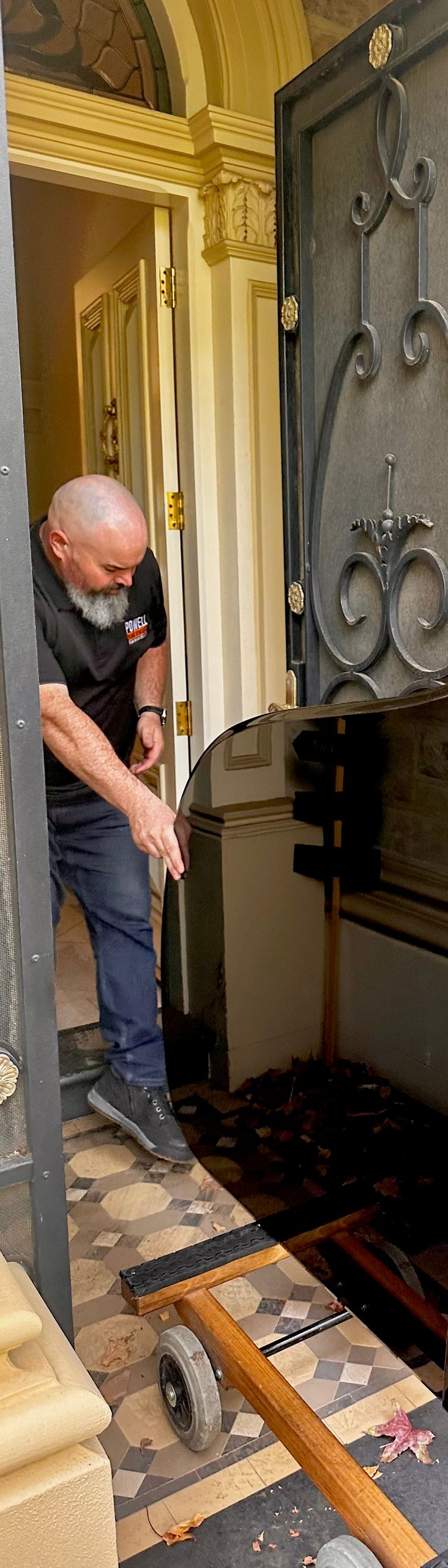 moving a piano into your house