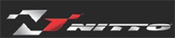 A nitto logo on a black background