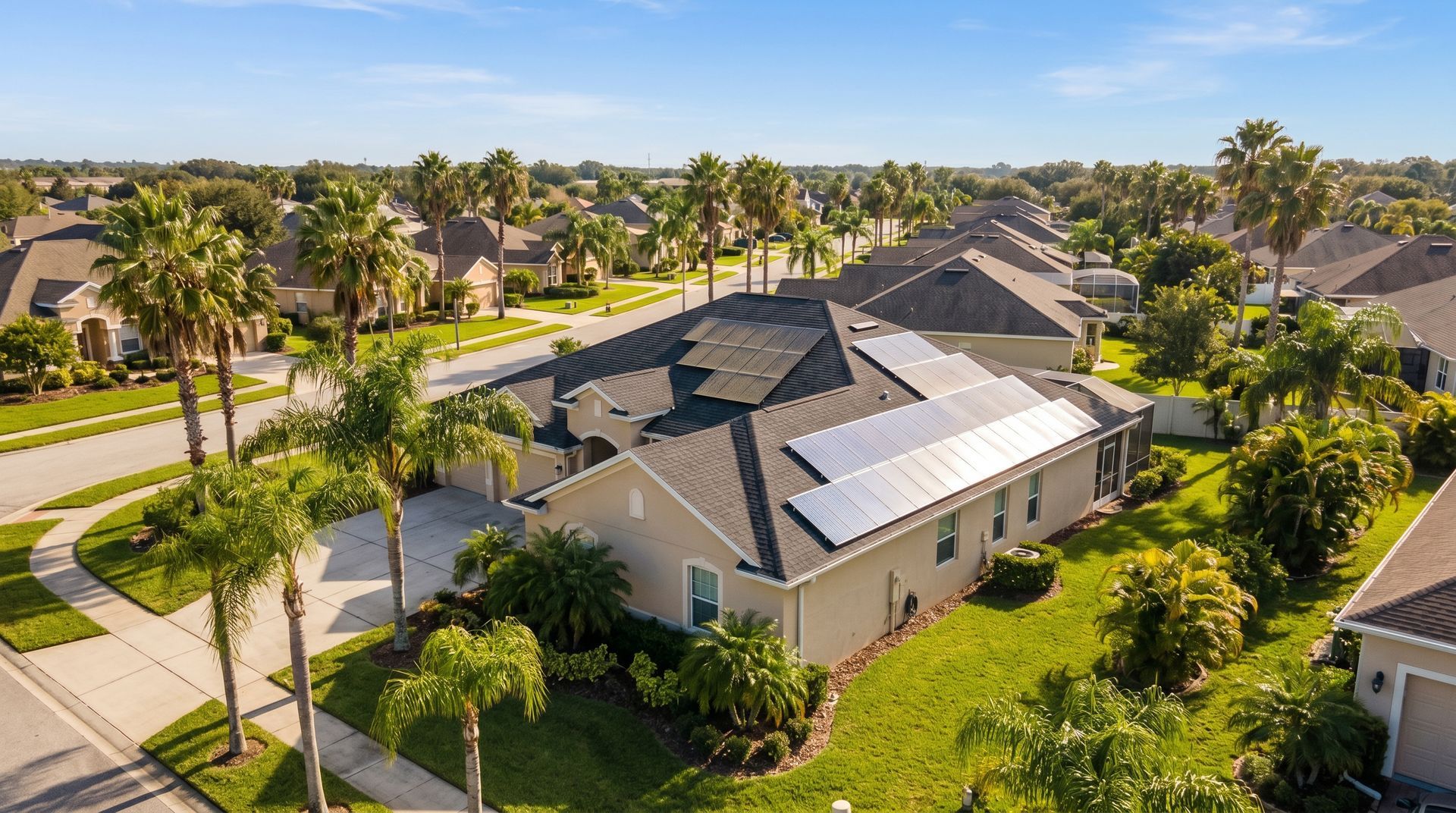 Home WIth Solar Panels in Orlando FL