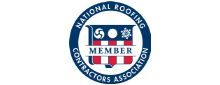 The logo for the national roofing contractors association.