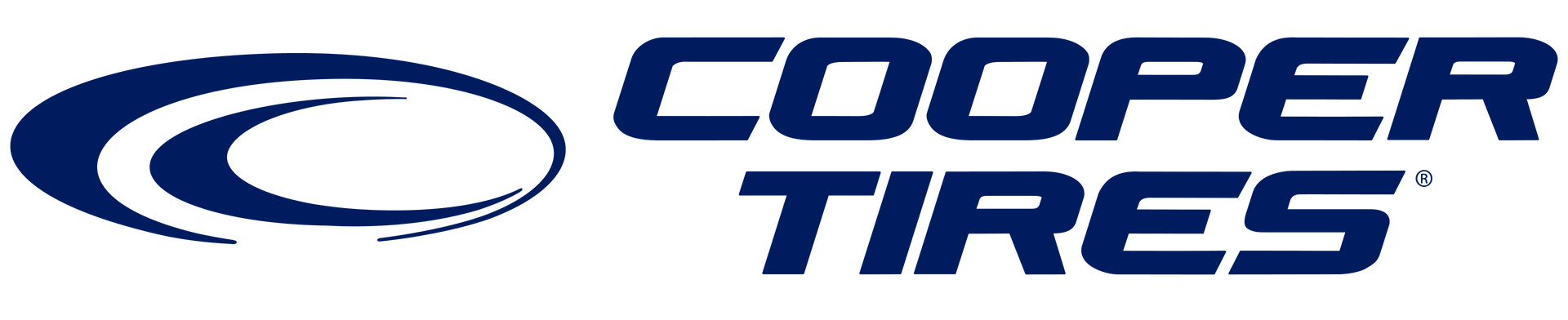 Cooper Tires logo in blue on a white background