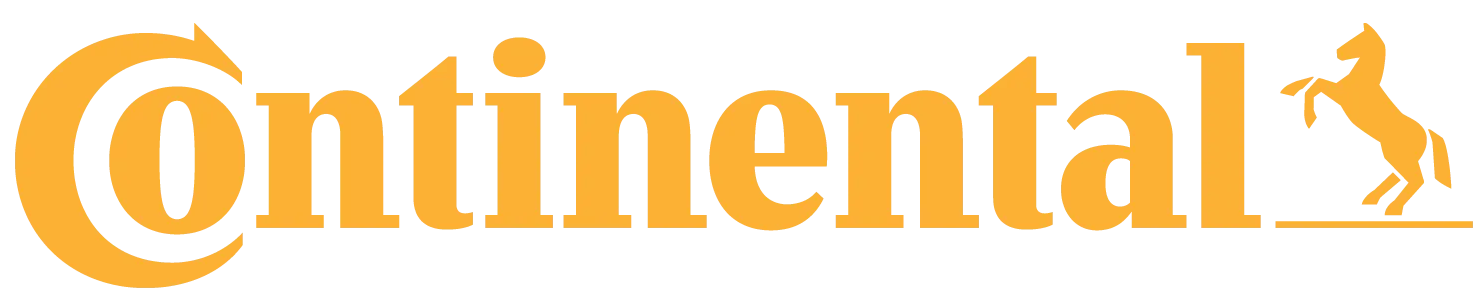 Continental logo in orange with a horse and rider icon