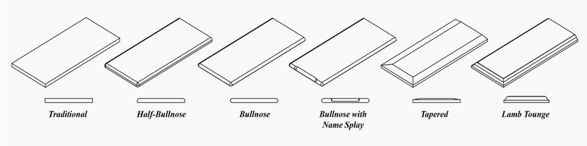 A black and white drawing of a row of rectangle shaped objects.