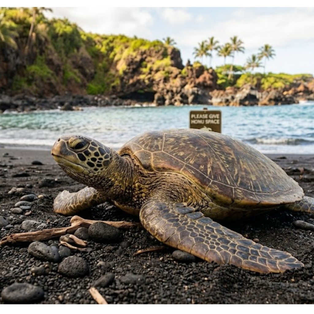 where to see turtles in Maui