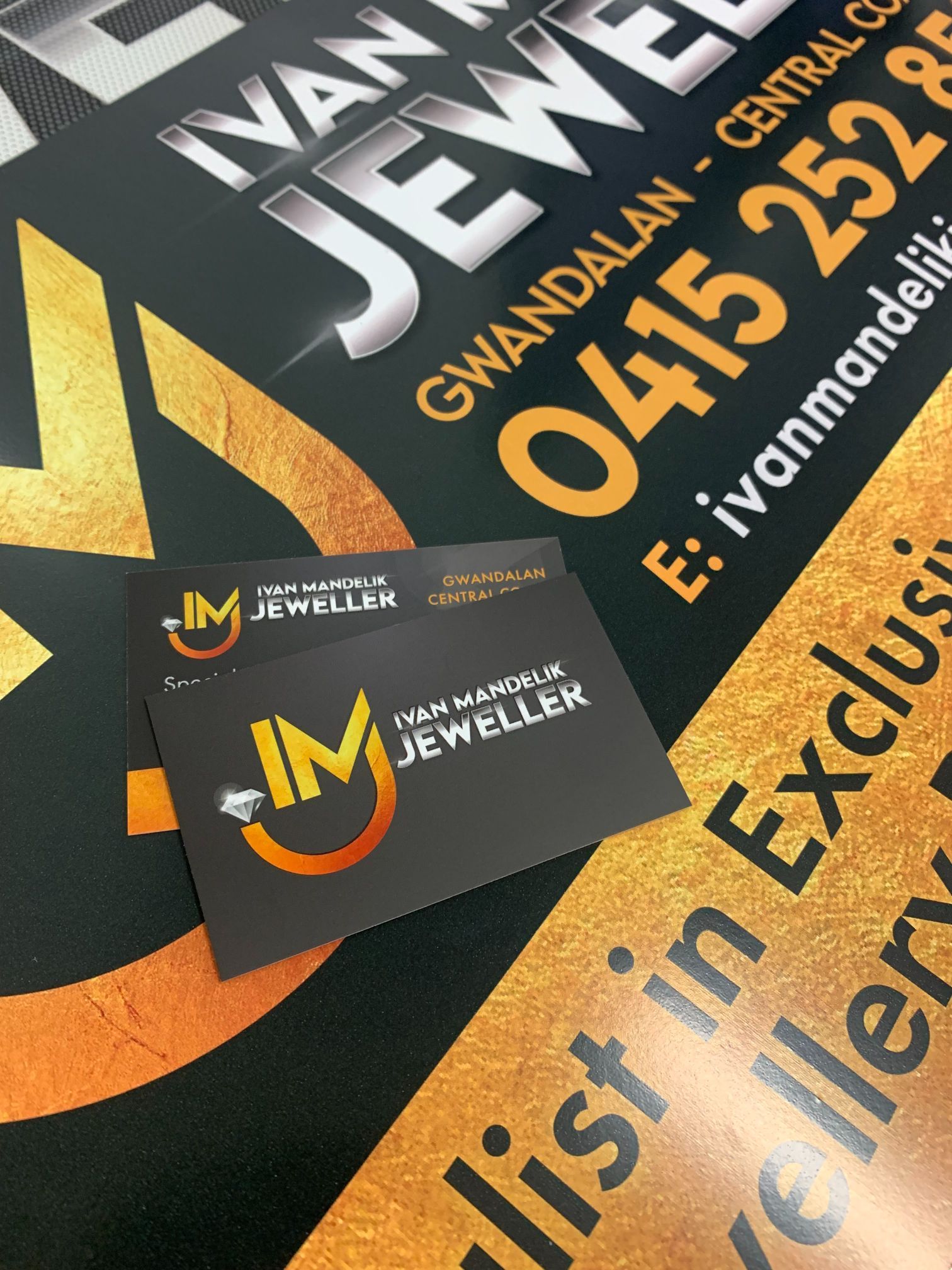 Business Card for IM Jeweller — Stuckup Industries in Morisset, NSW