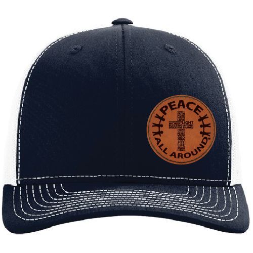 Peace All Around Richardson 112 Trucker Hat -- Navy/White