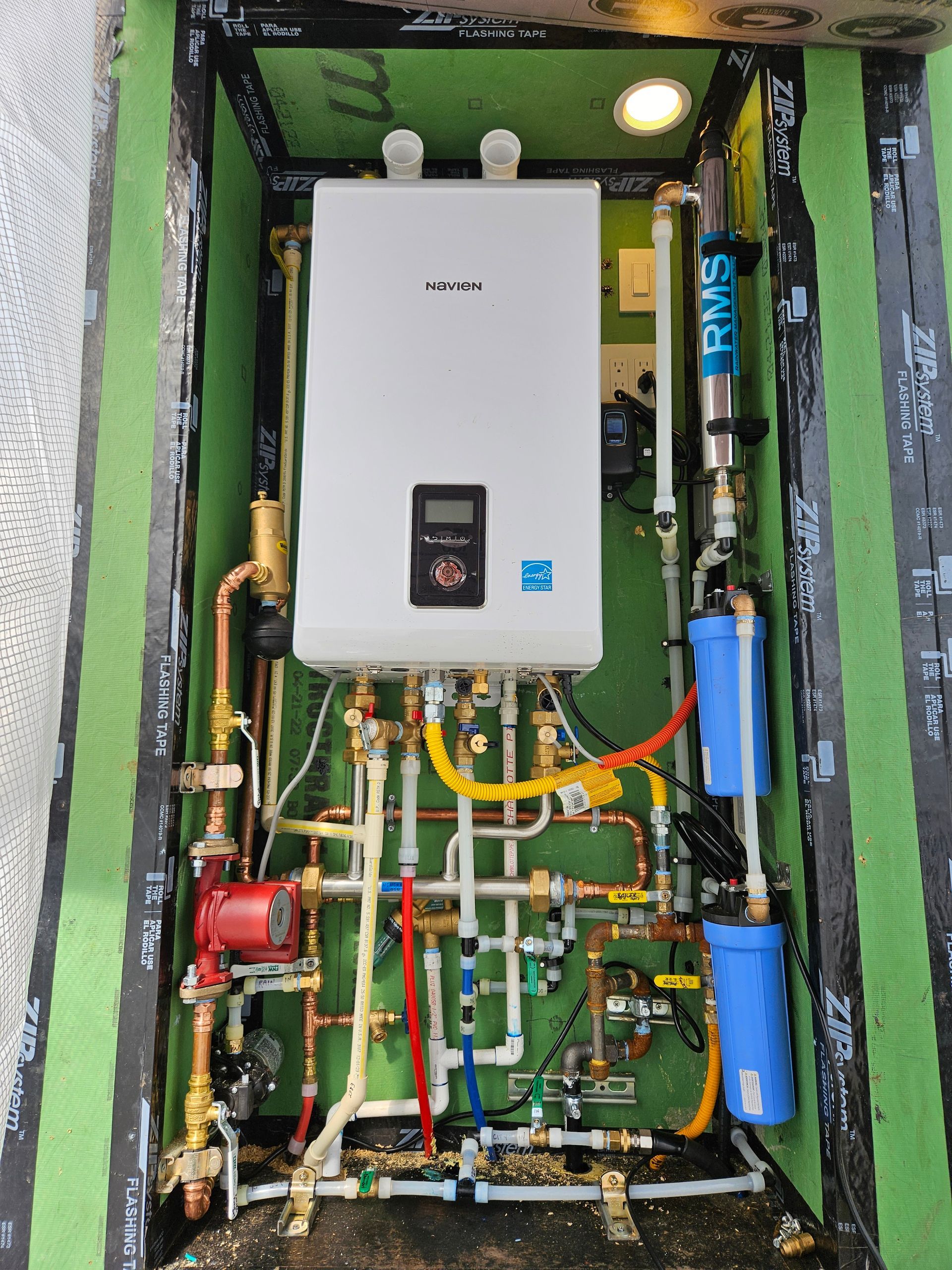 Navien Combi Boiler with Water Filtration