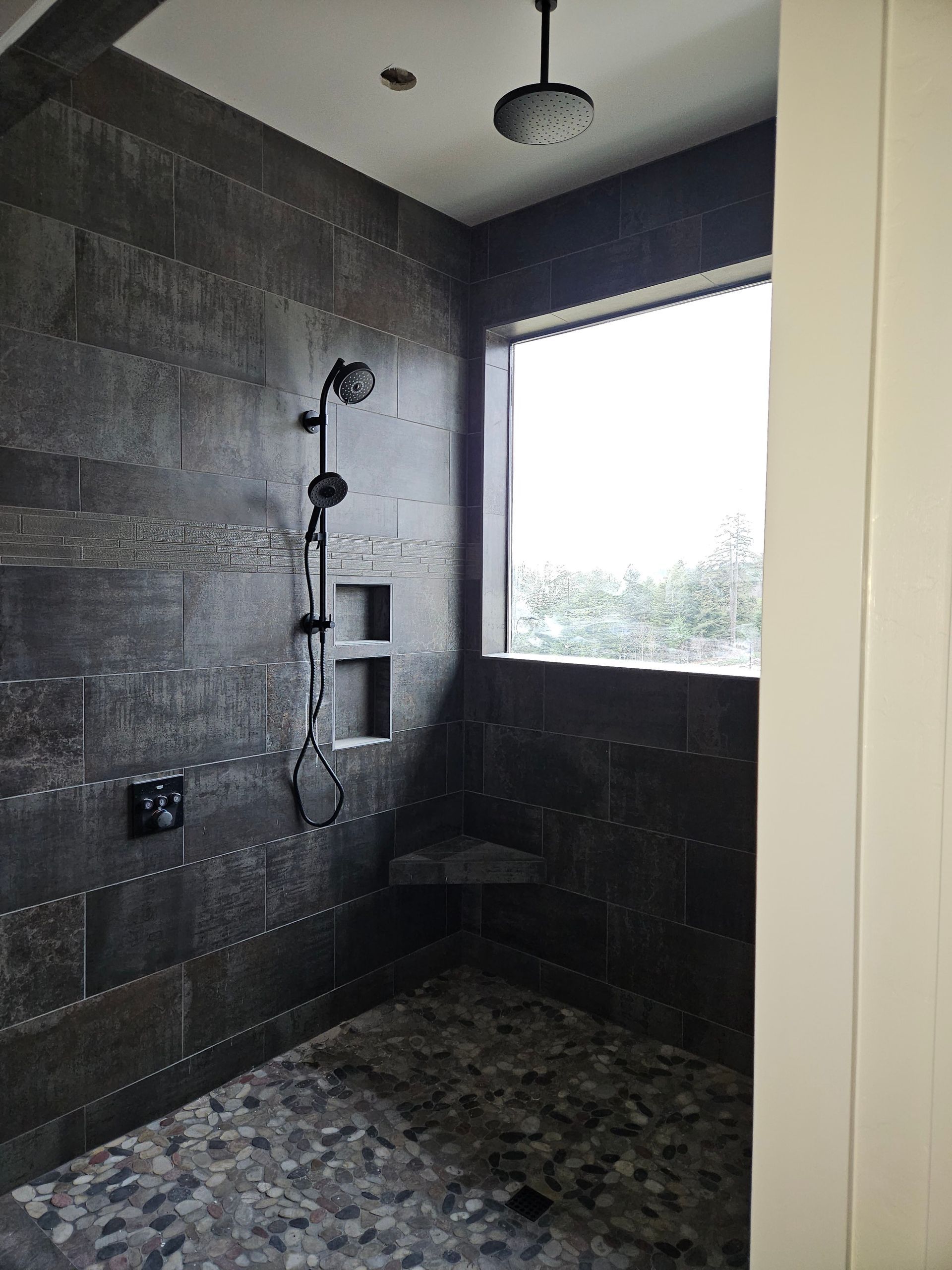 Modern Shower with Window View