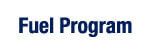 The word fuel program is on a white background.