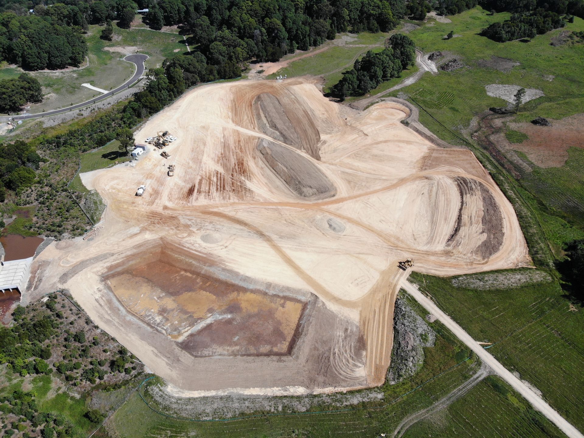 Birds Eye View Of Dirt Patch — J & M Bashforth & Sons In Brunswick Heads, NSW