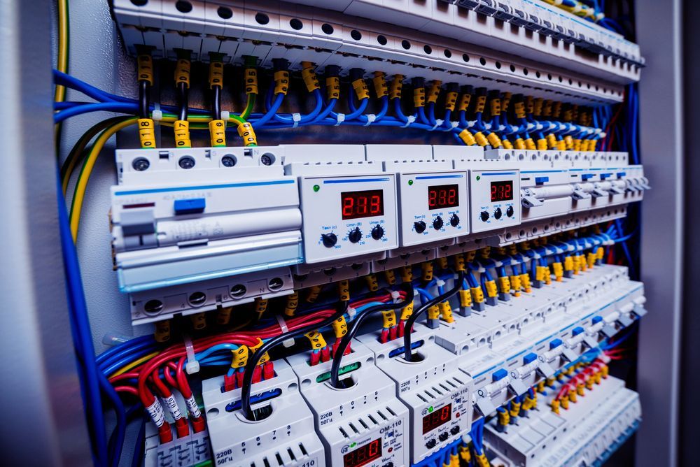 Electrical Panel With Various Wires — A Step Above Electrical & Air Conditioning In Edmonton, QLD