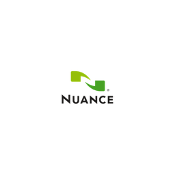 Nuance logo with green icon and black text on white background