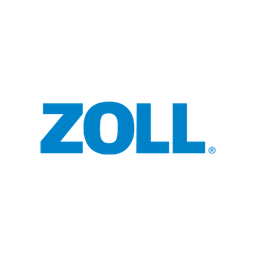 ZOLL logo in blue on a white background