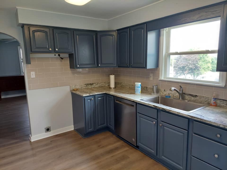 Cabinets refinished by Obringers Painting