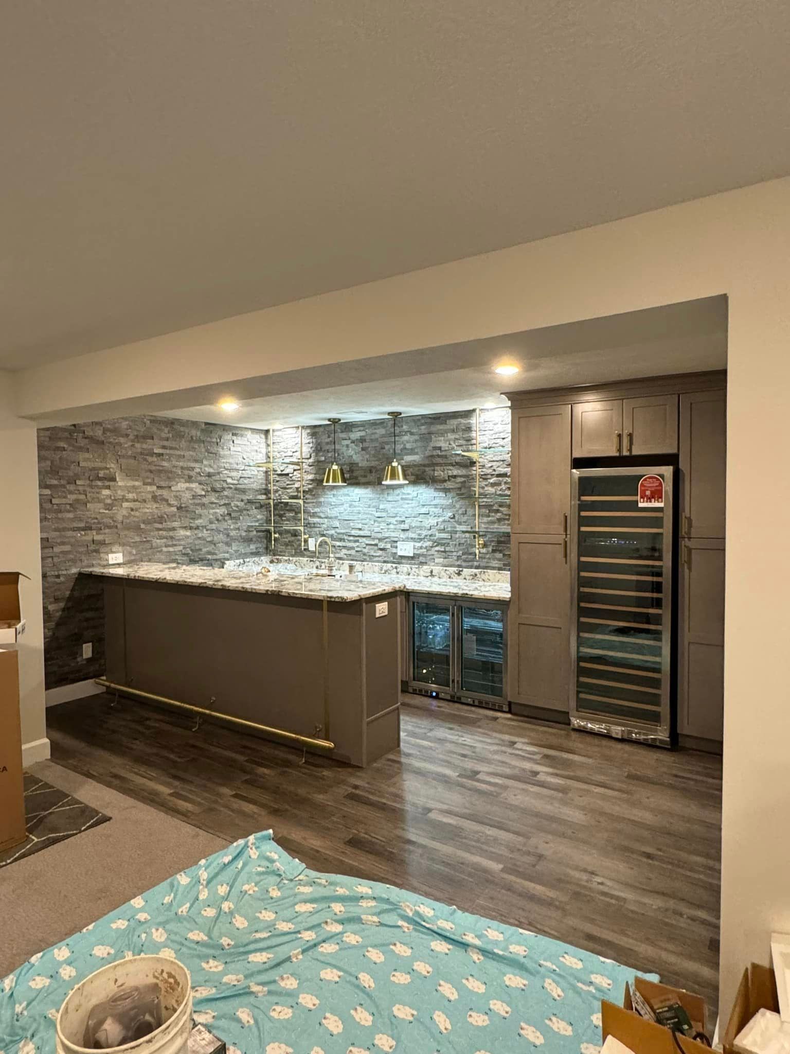 basement bar area