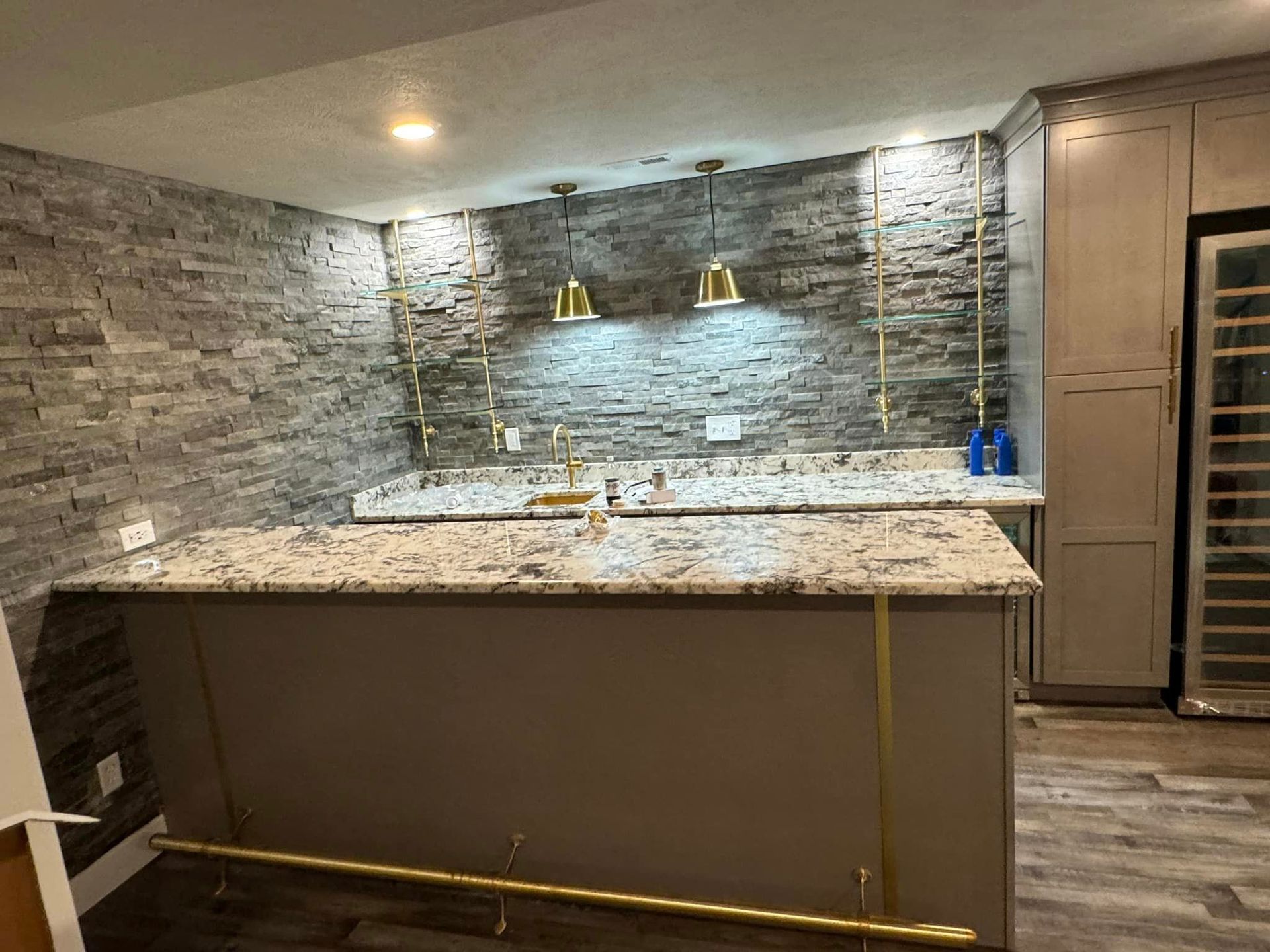 basement remodeled by obringers painting and remodeling