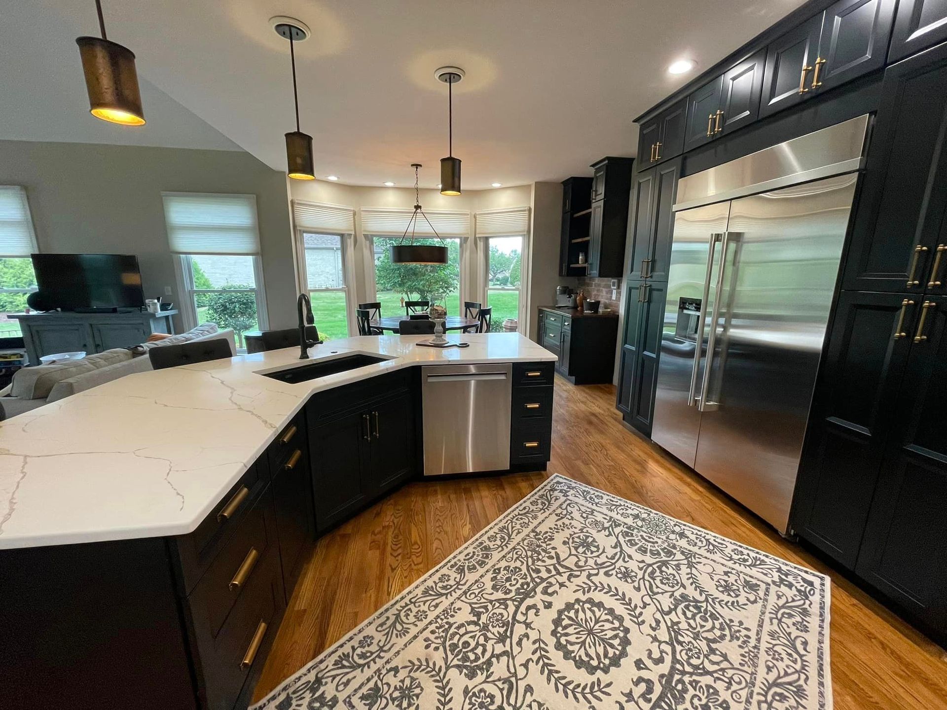 dark blue kitchen view 4