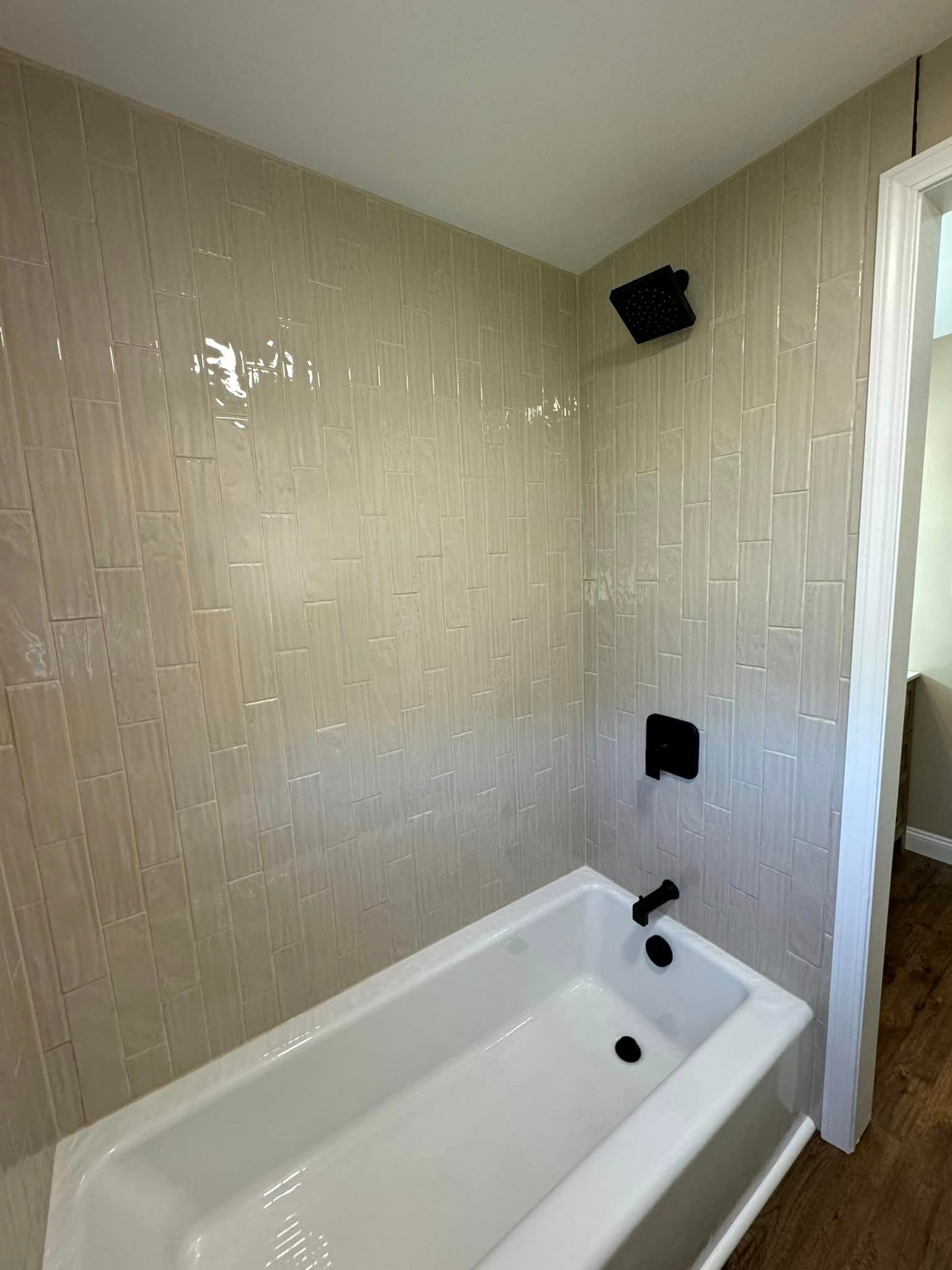 tub view of bathroom remodel
