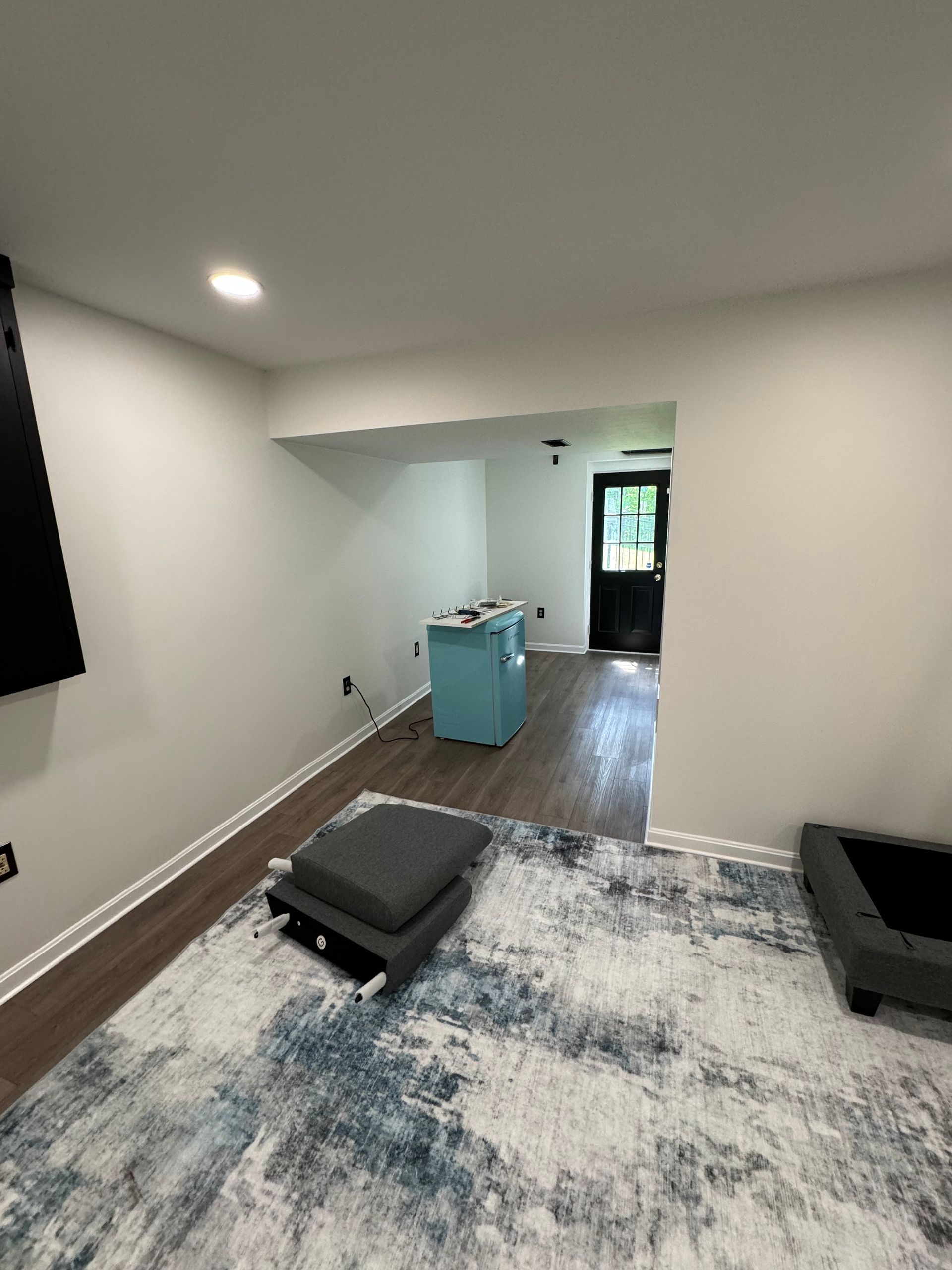 basment remodel completed by obringers painting and remodeling