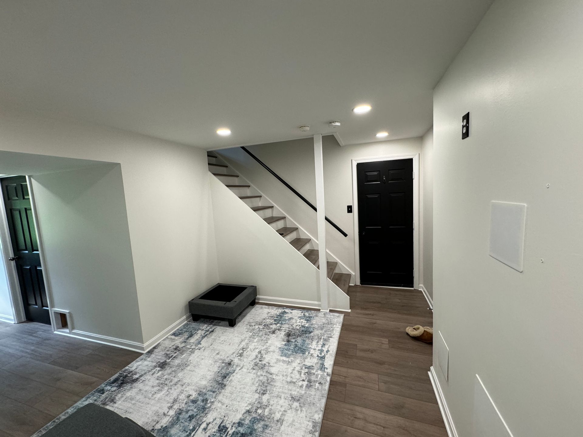 another shot of a finished basement by Obringers painting and remodeling