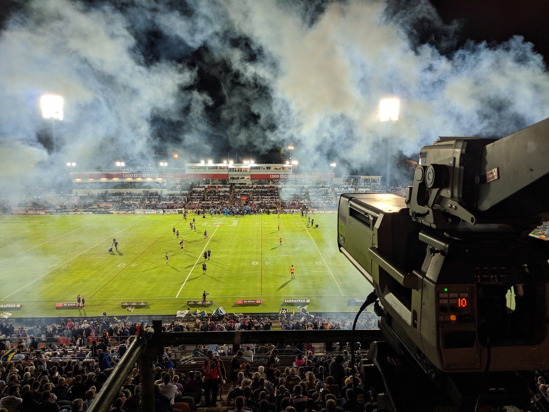 Filming professional sports