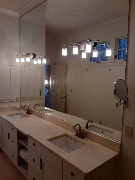 A bathroom vanity 
