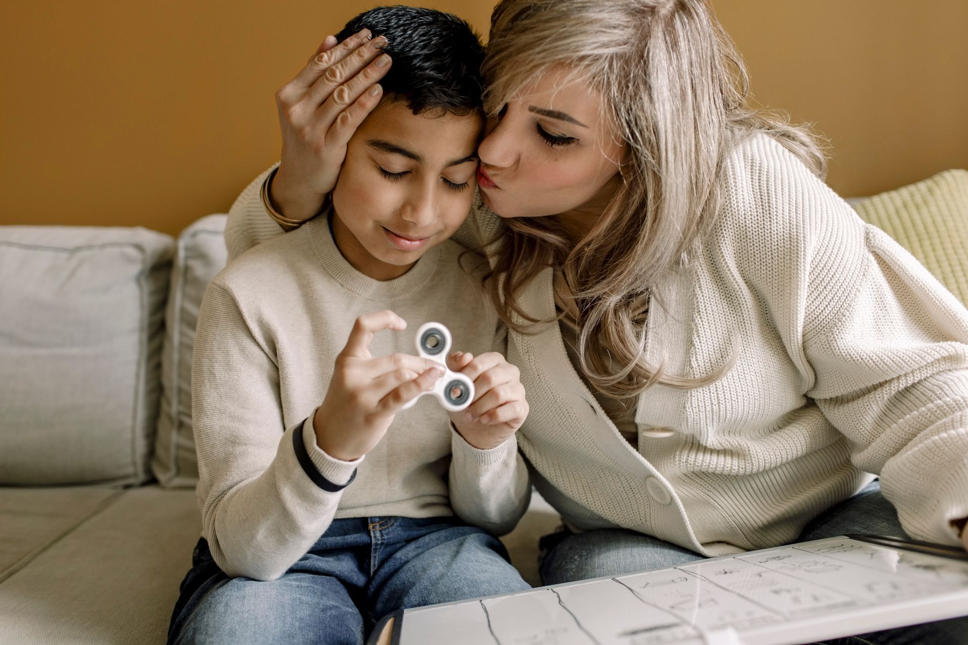 Mother Kissing Son — Plymouth, MA — Stonebridge ABA