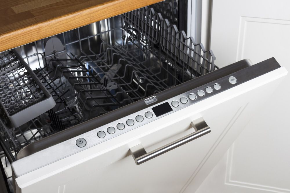 A Kitchen With a Dishwasher and Oven Filled With Dishes — Commercial Kitchens Direct in Unanderra, NSW