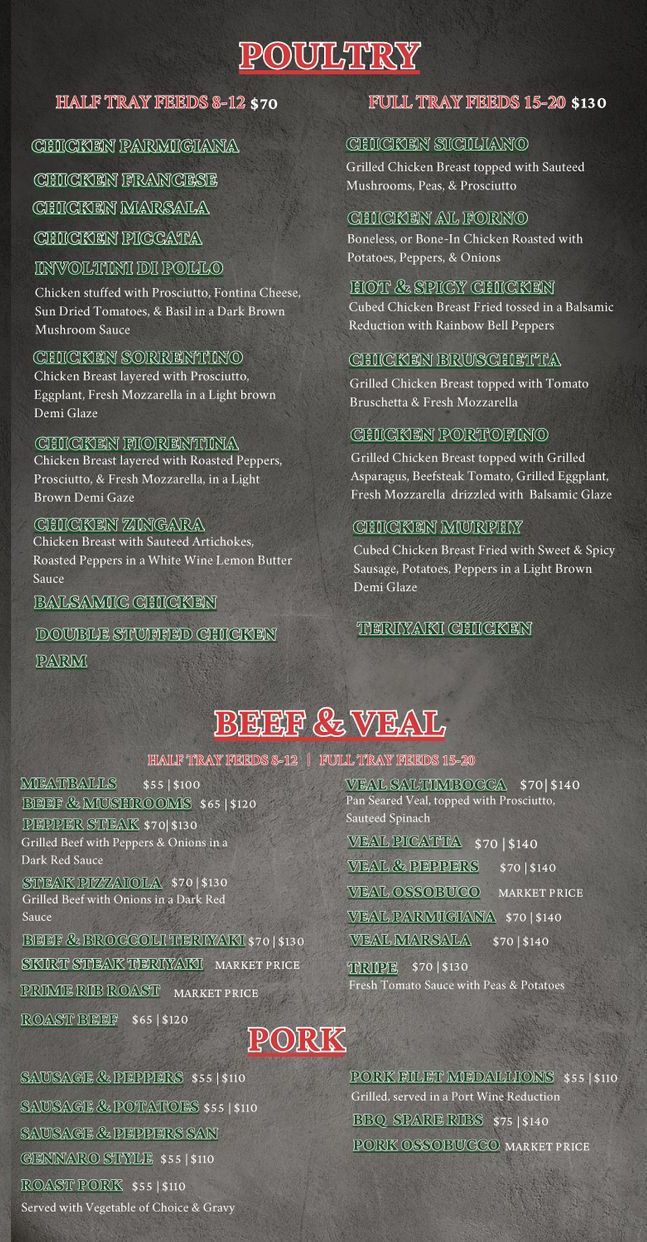 A menu for a restaurant with a lot of drinks on it.