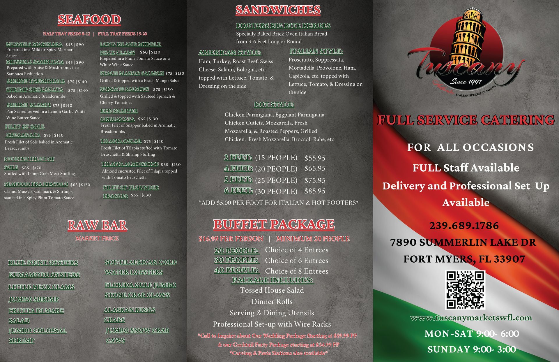A brochure for a full service grooming for all occasions