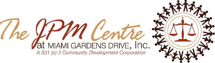 A logo for the jpm centre at miami gardens drive , inc.