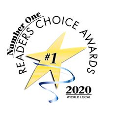 Leader's Choice Awards #1 star logo with 2020 Wicked Local text