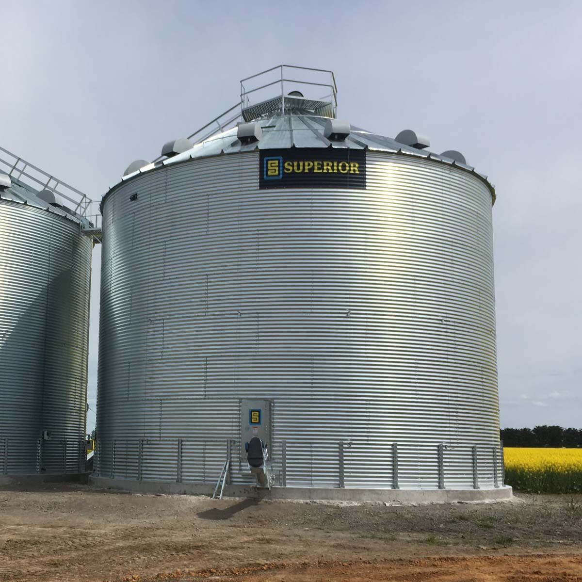 Flat Bottom Silos from Ag Hub Grain Storage Solutions