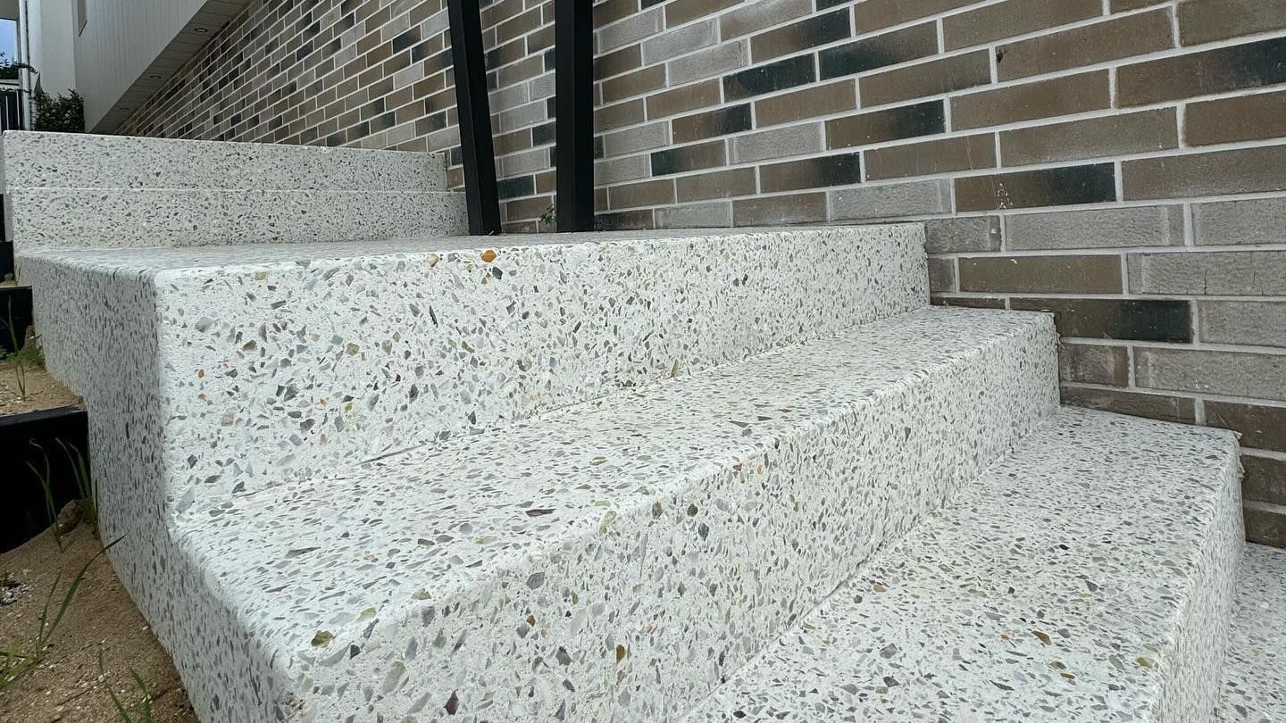 Honed Concrete Staircase