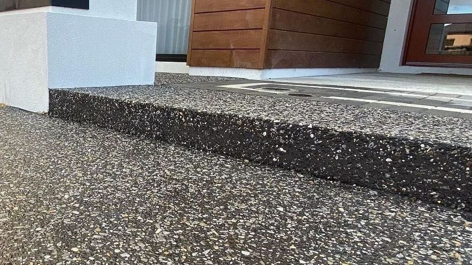 Decorative Concrete Patio Decorative Concrete stairs and driveway