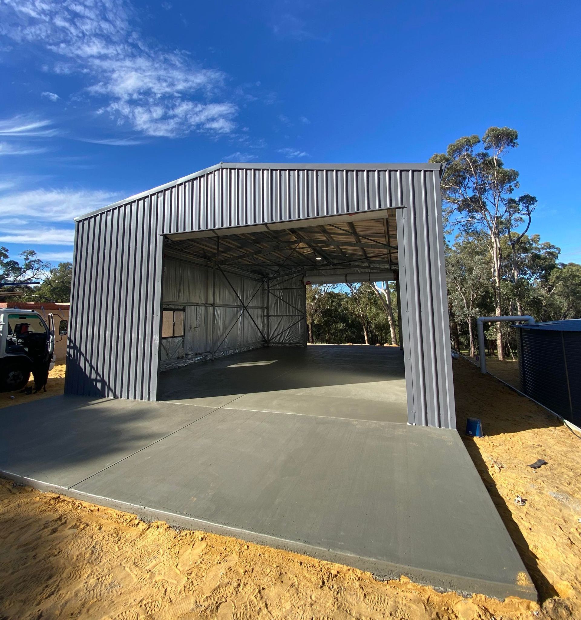 Concrete Shed & Garage Pad Services