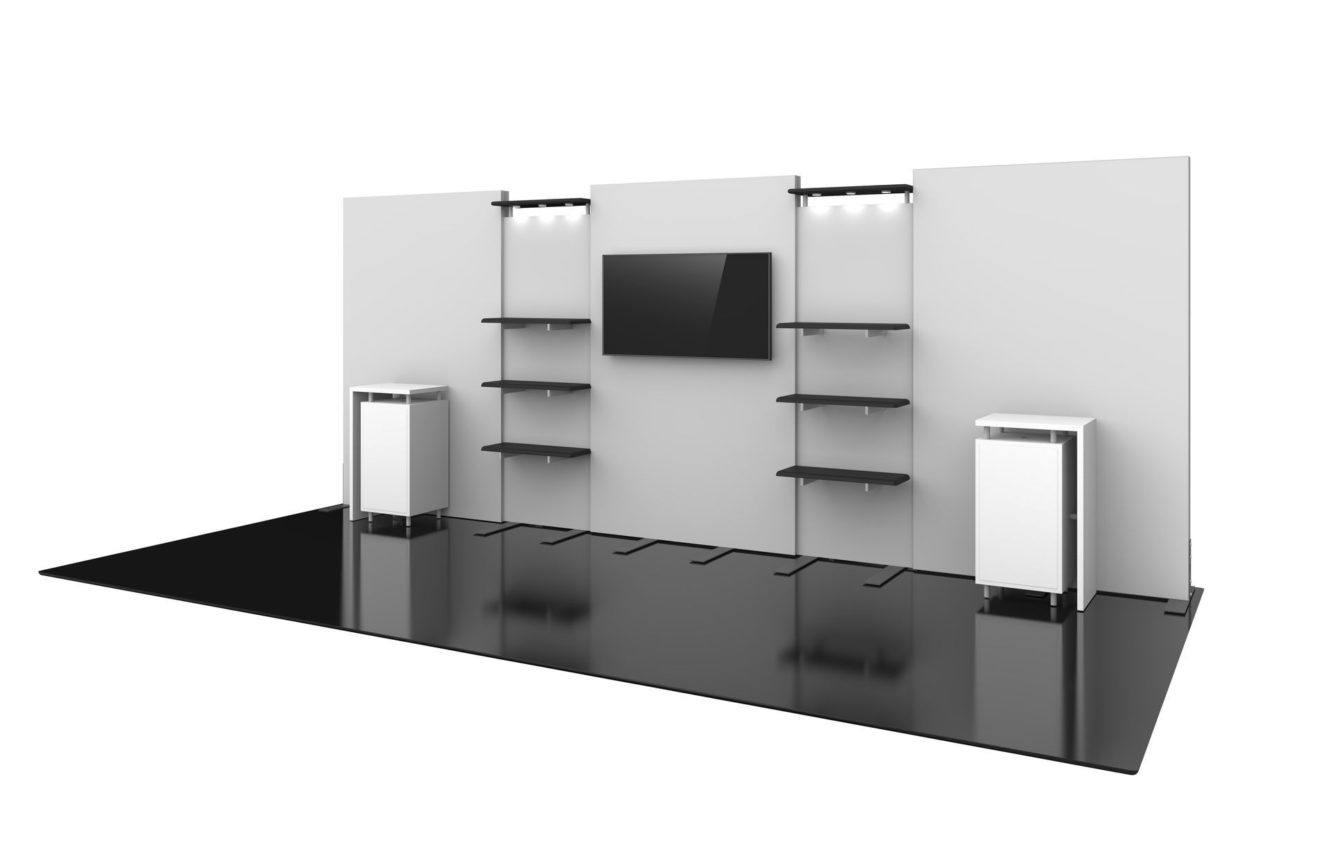 Tenor 10x20 Trade Show Booth Kit for Purchase A 10x20 trade show display model.