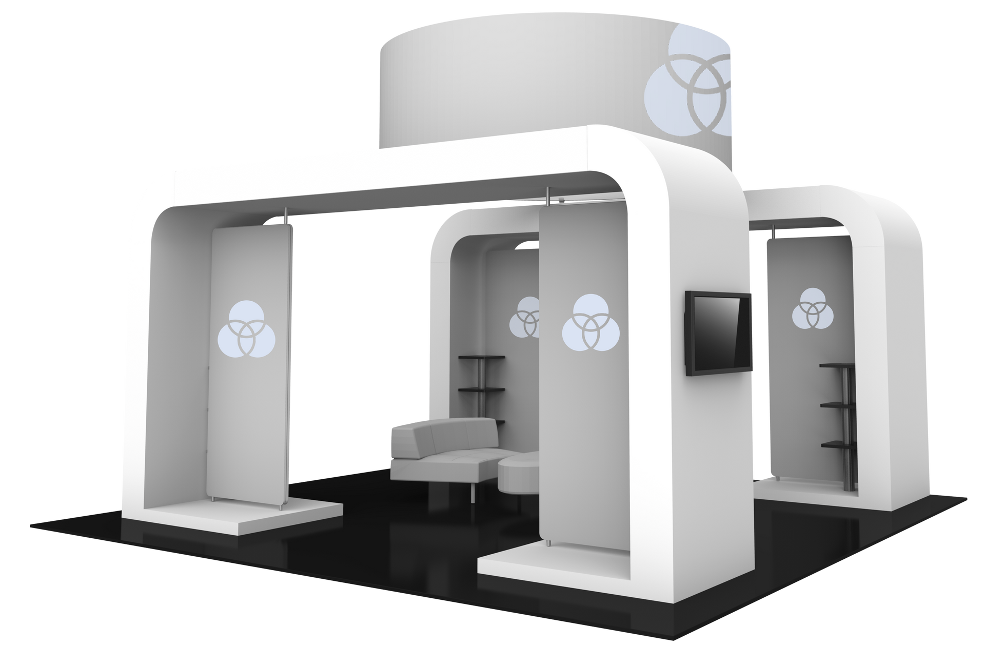 20x20 Island Trade Show Booth