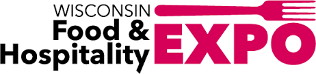 The logo for the wisconsin food and hospitality expo