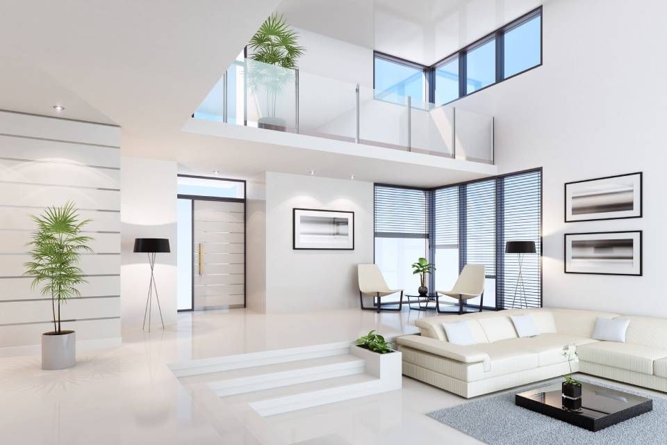casa moderna con serramenti di lusso