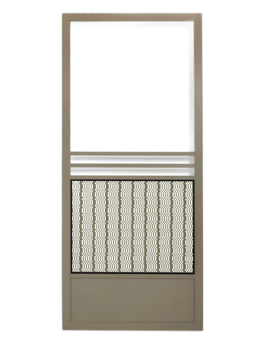 Bronze-finish swinging screen door from Tashman Home Center