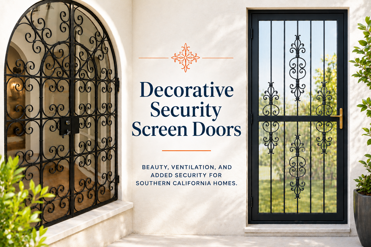Decorative Security Screen Doors Installed by Tashman Home Center in Bel Air