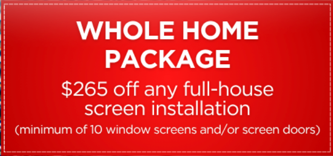 Red promotional sign: