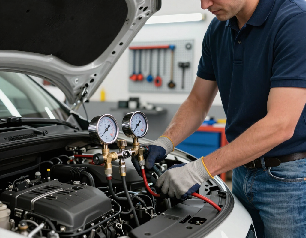 Servicio de aire acondicionado automotriz