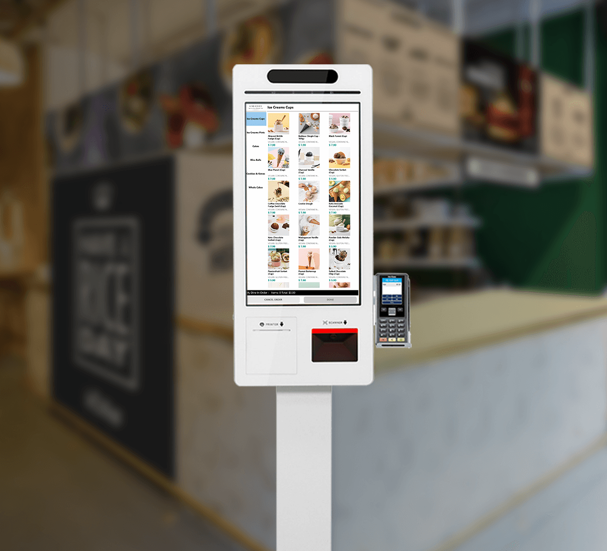 F&B ordering kiosk MEGAPOS Self Ordering Kiosk Restaurants