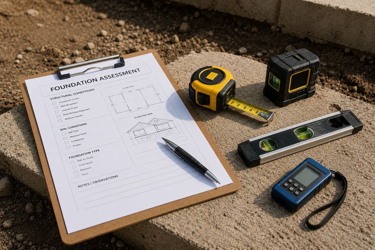 Foundation damage evaluation used to determine underpinning requirements