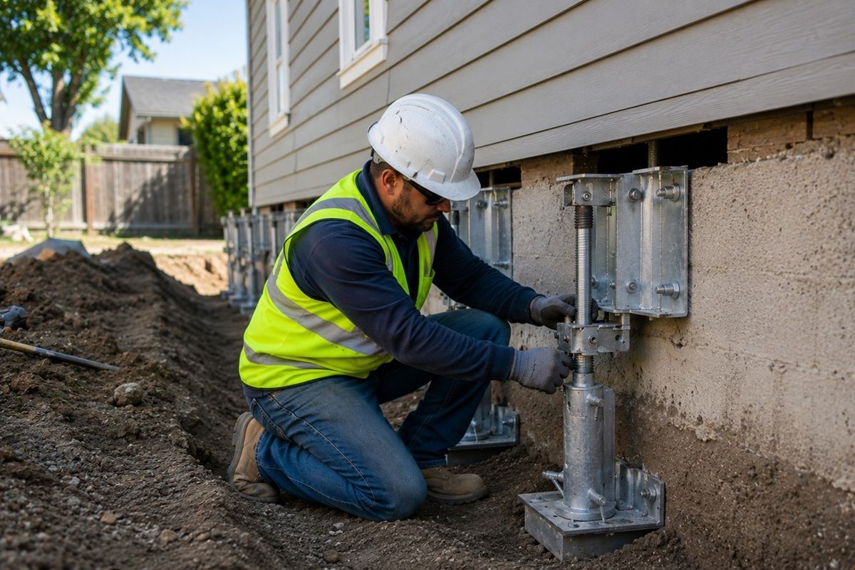 Foundation wall stabilization project completed in Tulare