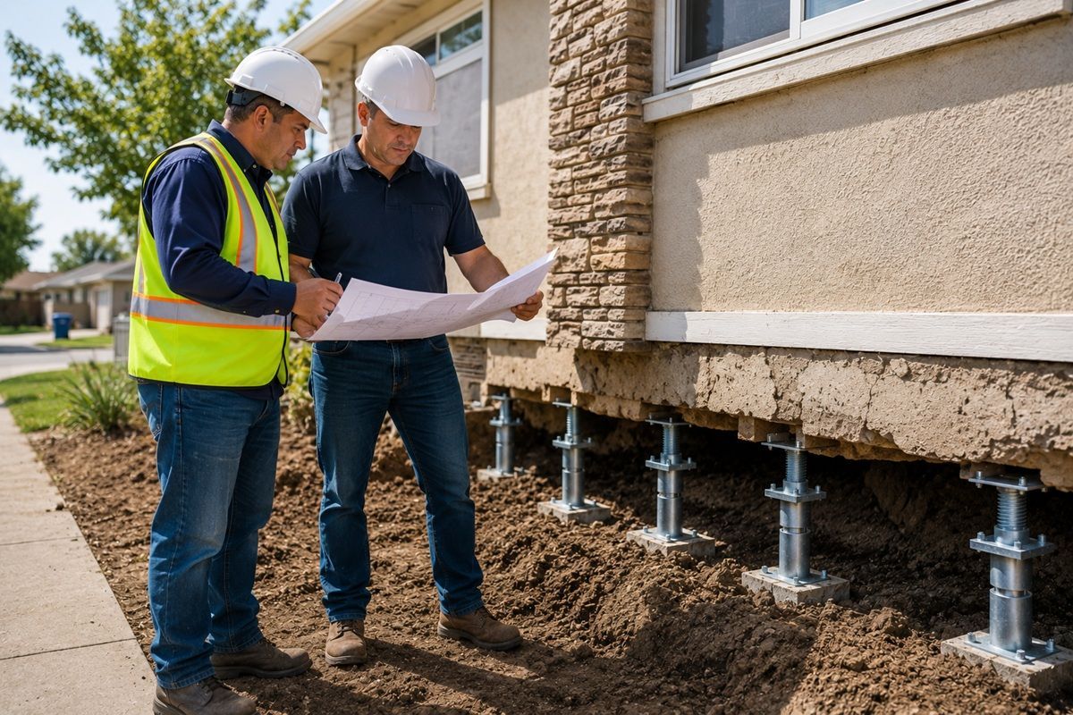 Recent foundation underpinning project completed in Tulare, CA