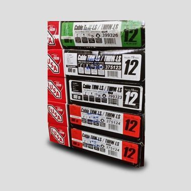 Caja de cable conductor eléctrico calibre 12. Marca IUSA